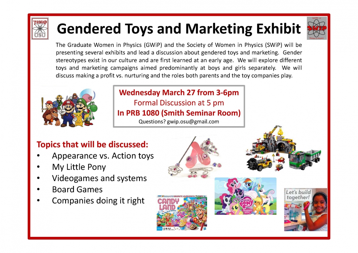Gendered Toys And Marketing Exhibit Presented By Gwip And Swip In Honor Of Womens History 4248